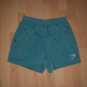 Gymshark arrival shorts 5” aqua green